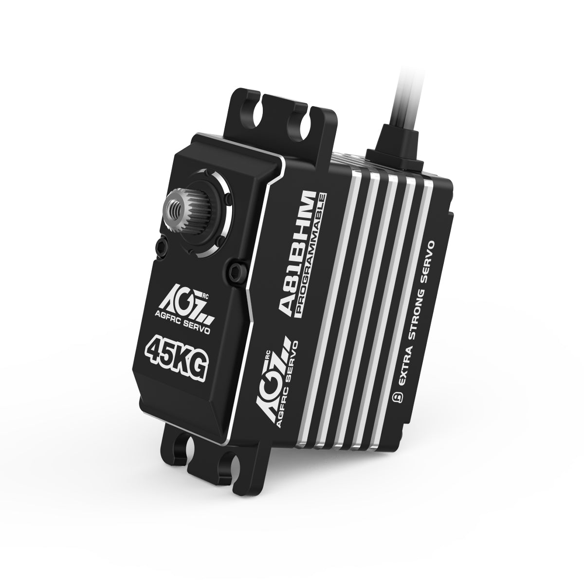 AGFRC Steel Gear 45KG 0.085S Durable Brushless Programmable Servo A81BHM