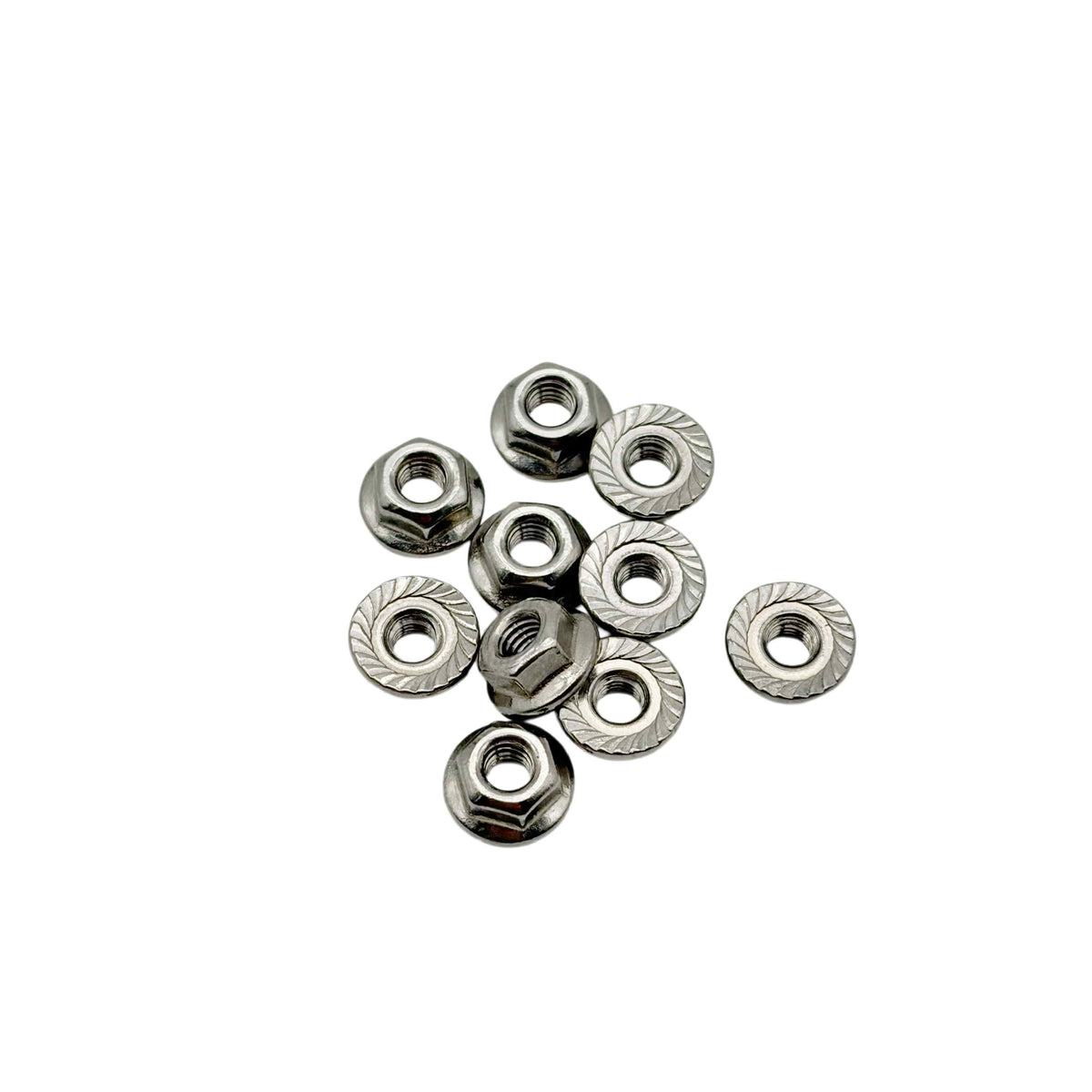 3mm Steel Serrated Lock Nut (10pcs)