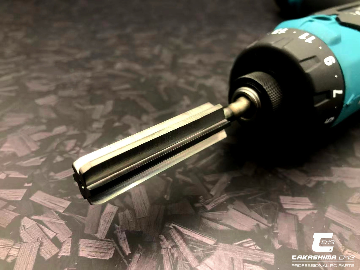 Takashima D-13 DLC Coating 1/8 On Road Foam Tire Trimer ( 6.35mm adapter) TKSM-193