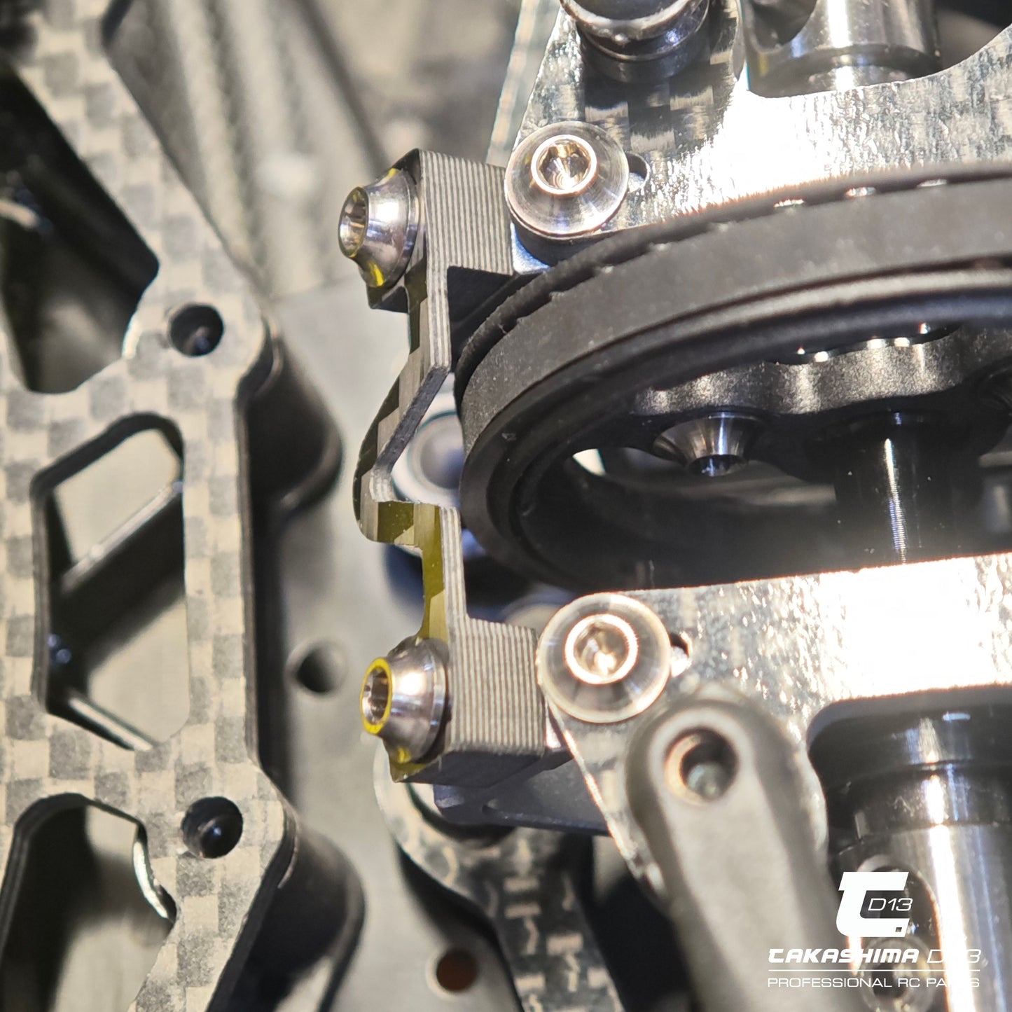 Takashima D-13 Schumacher Mi10 Carbon Bulkhead Stiffener