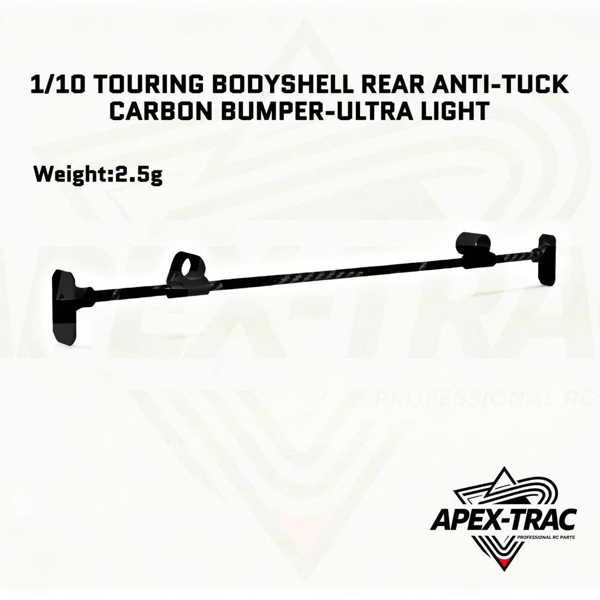 Apex-Trac 1/10 Touring Bodyshell Rear Anti-Tuck Carbon Bumper