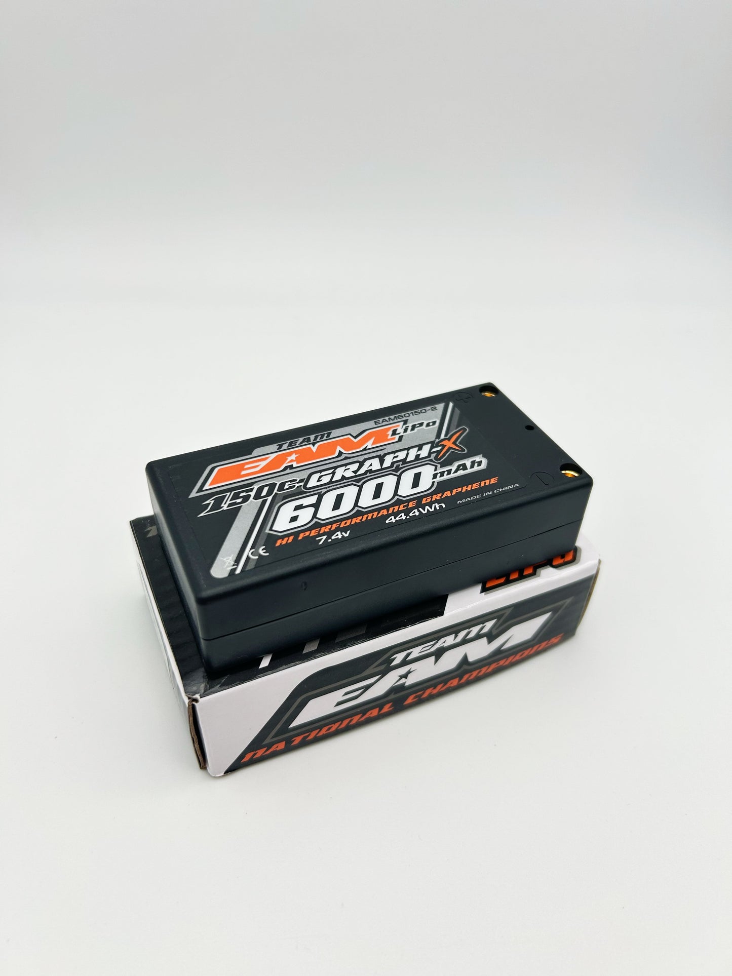 Team EAM 6000mah 150c Shorty Lipo High Mah Pack. 2S Battery **New for 2025**