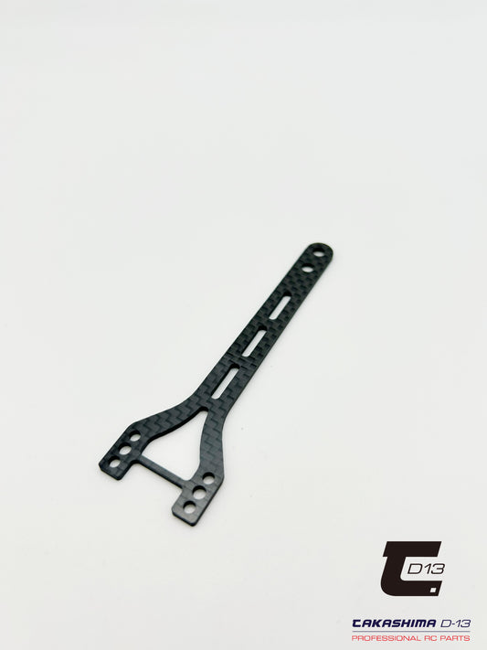 Takashima D-13 Carbon Graphite Rear Split Upper Deck 1.6/2.0mm For Xray X4-25/24