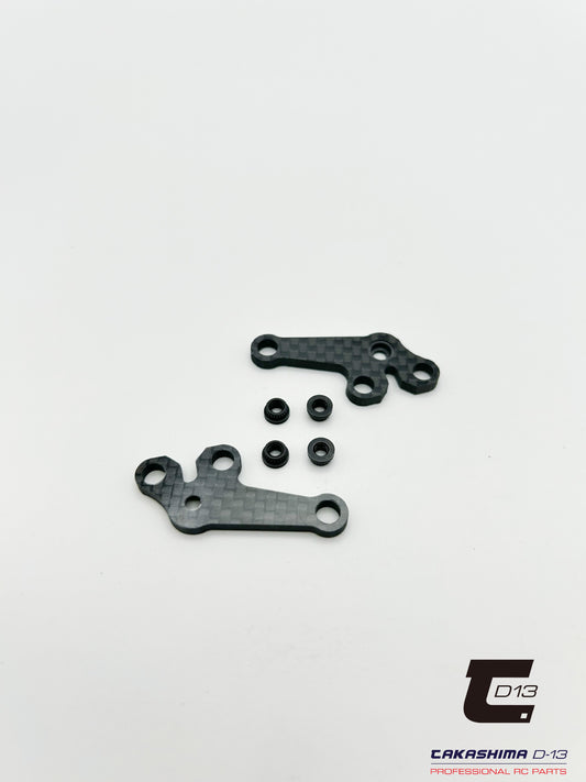 Takashima D-13 Carbon Graphite Rear Steering Arm (pair) For Schumacher Mi9 TKSM-083