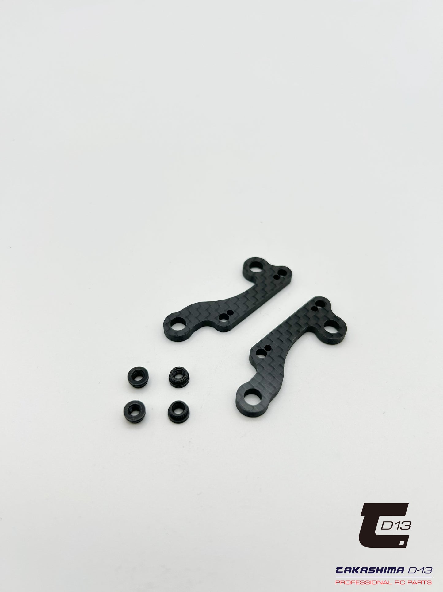 Takashima D-13 Carbon Graphite Front Link Mount (pair) For Schumacher Mi9 TKSM-084