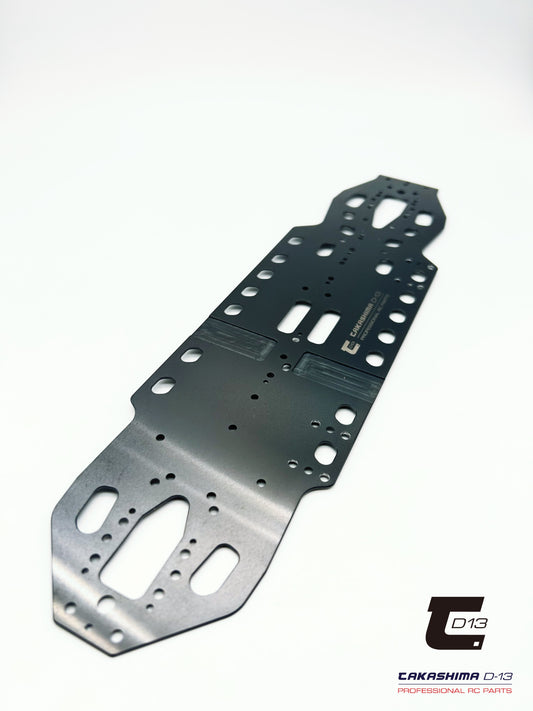 Takashima D-13 1.2mm DLC Coating Black Luxury Edition Spring Steel Chassis for Schumacher Mi9