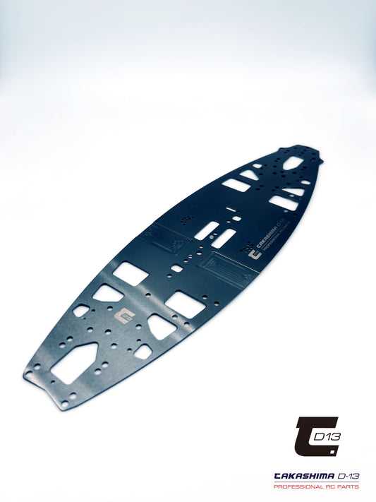 Takashima D-13 1.1mm DLC Coating Black Luxury Edition Spring Steel Chassis for MTC3