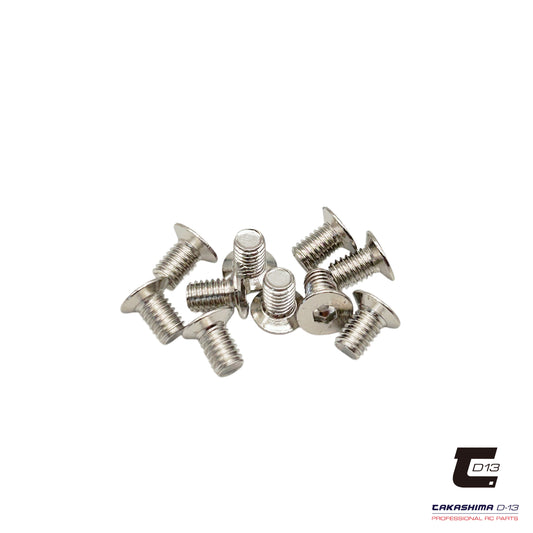 Takashima D-13 120 Degree 12.9 Grade Spare Carbon Steel Screws 10pcs