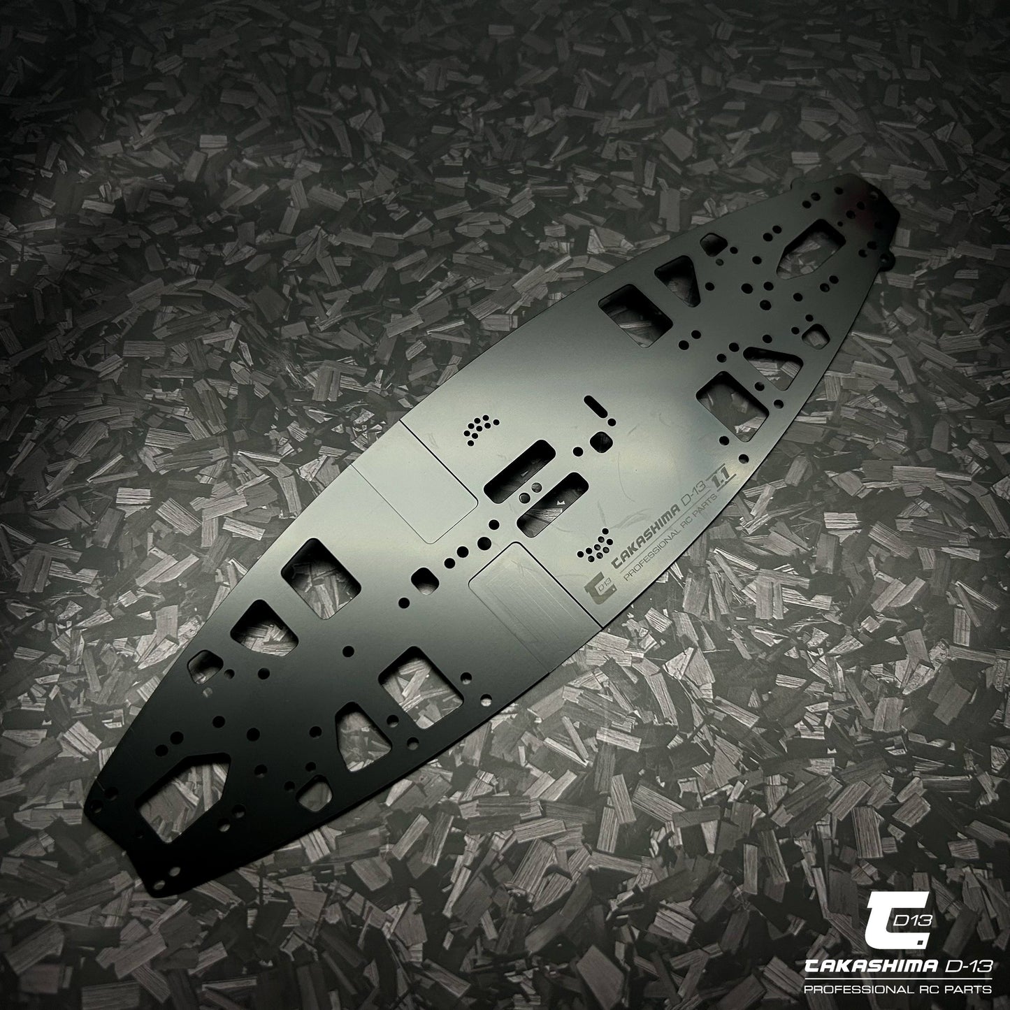 Takashima D-13 1.1mm Spring Steel Chassis for Mugen MTC3 TKSM-181