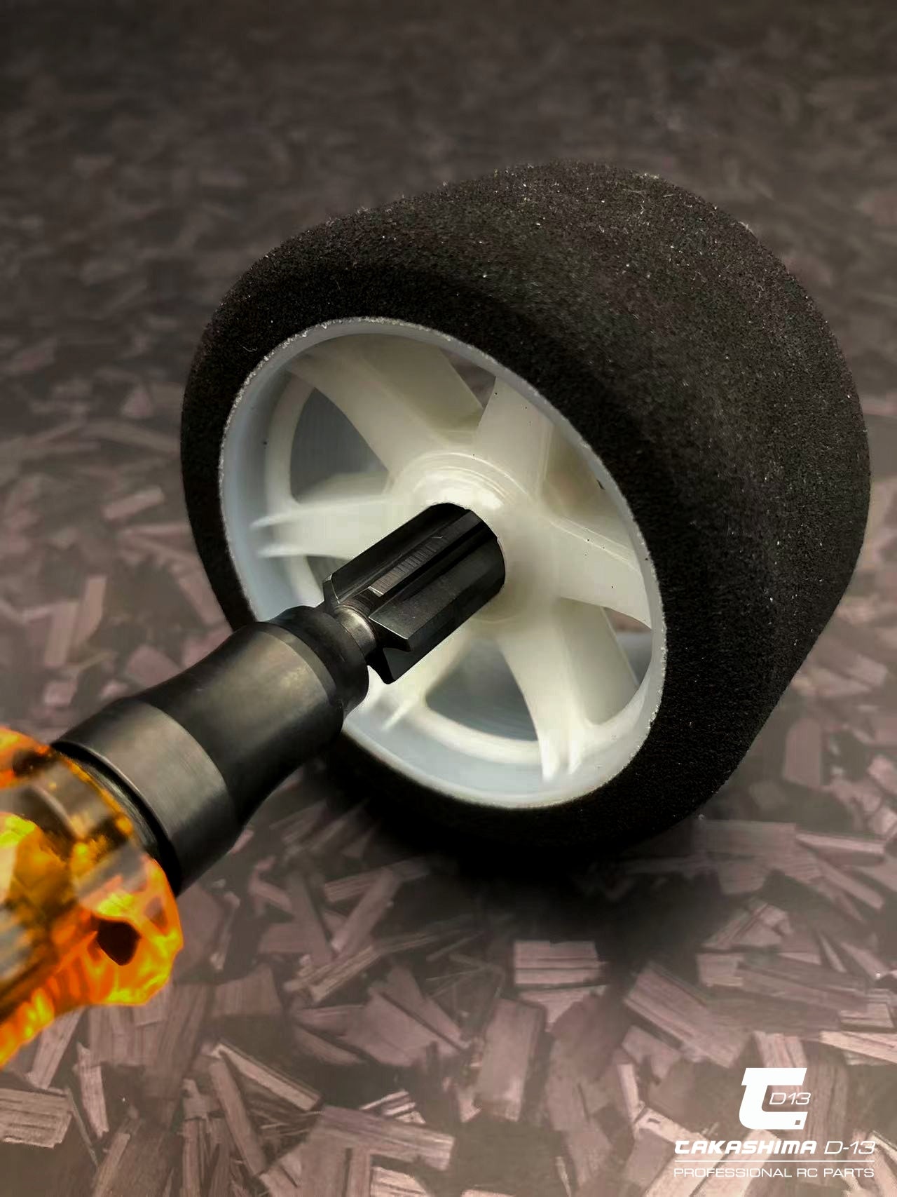 Takashima D-13 DLC Coating 1/8 On Road Foam Tire Trimer ( 6.35mm adapter) TKSM-193
