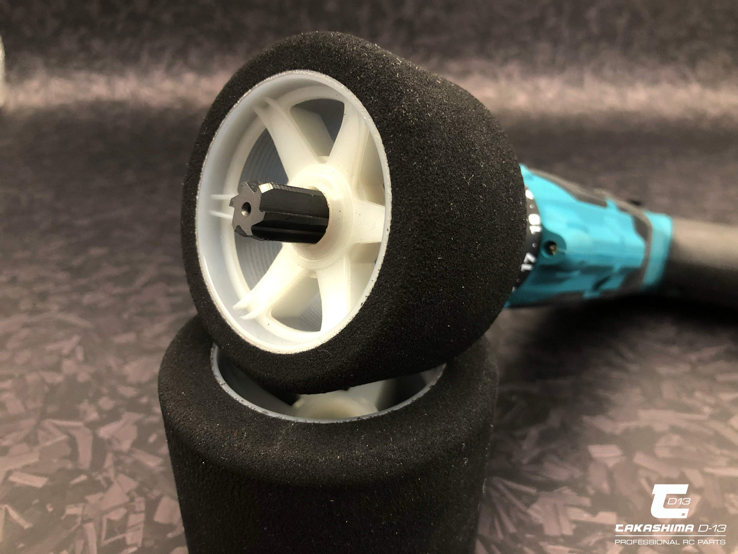 Takashima D-13 DLC Coating 1/8 On Road Foam Tire Trimer ( 6.35mm adapter) TKSM-193