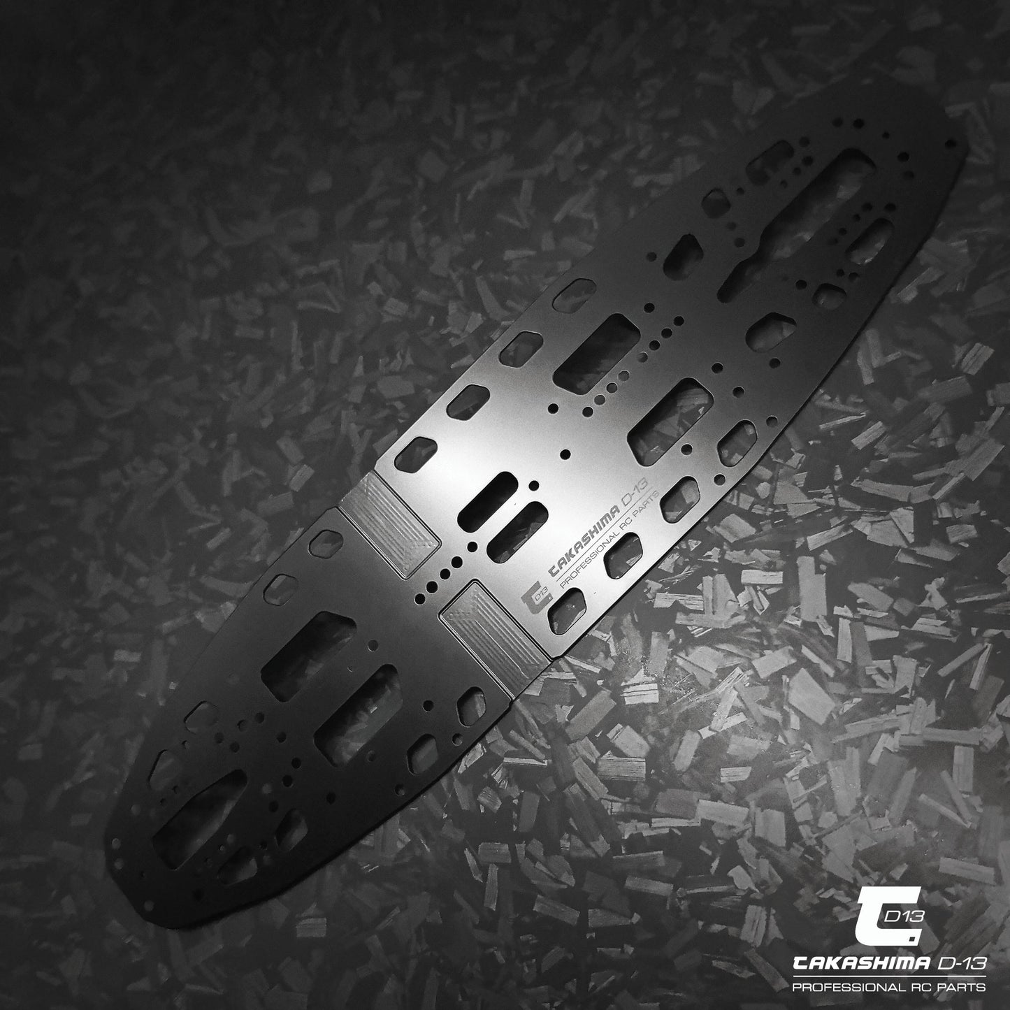 Takashima D-13 1.1mm Fish Shape Spring Steel Chassis for Xray X4-26-V2