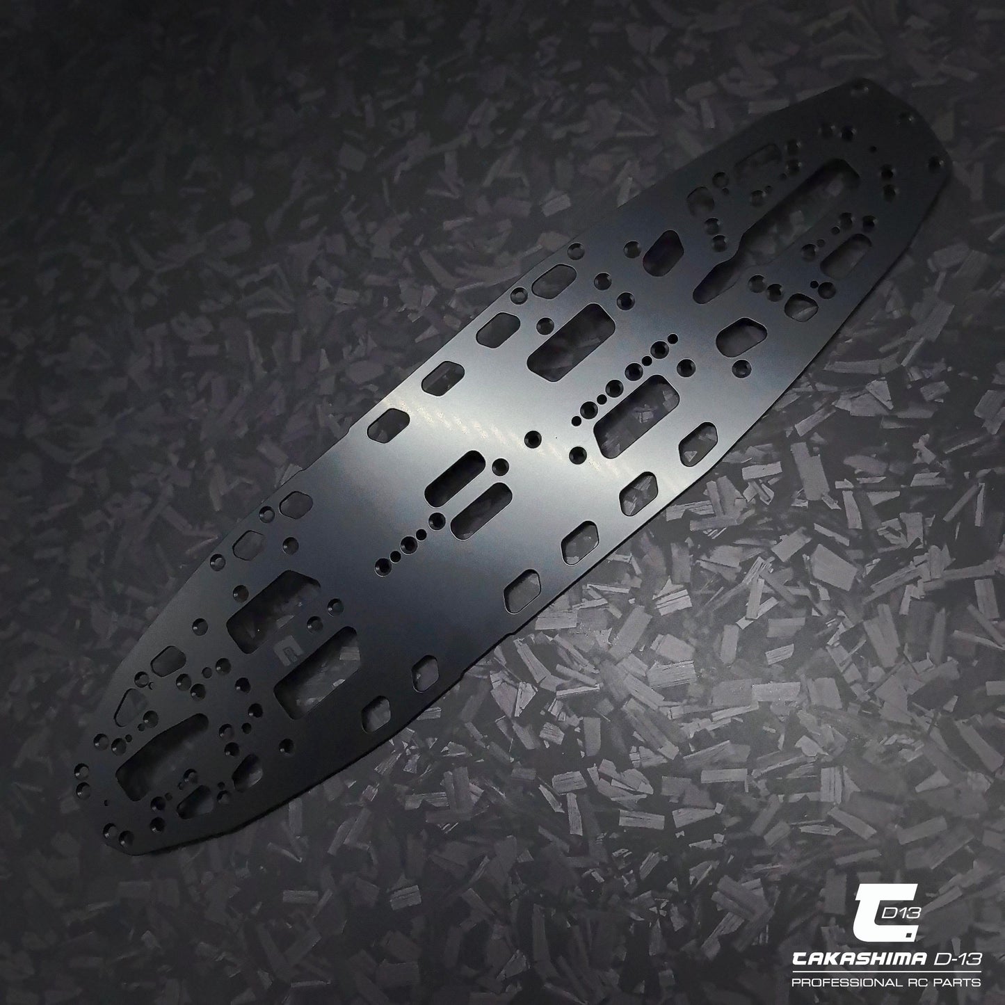 Takashima D-13 1.1mm Fish Shape Spring Steel Chassis for Xray X4-26-V2