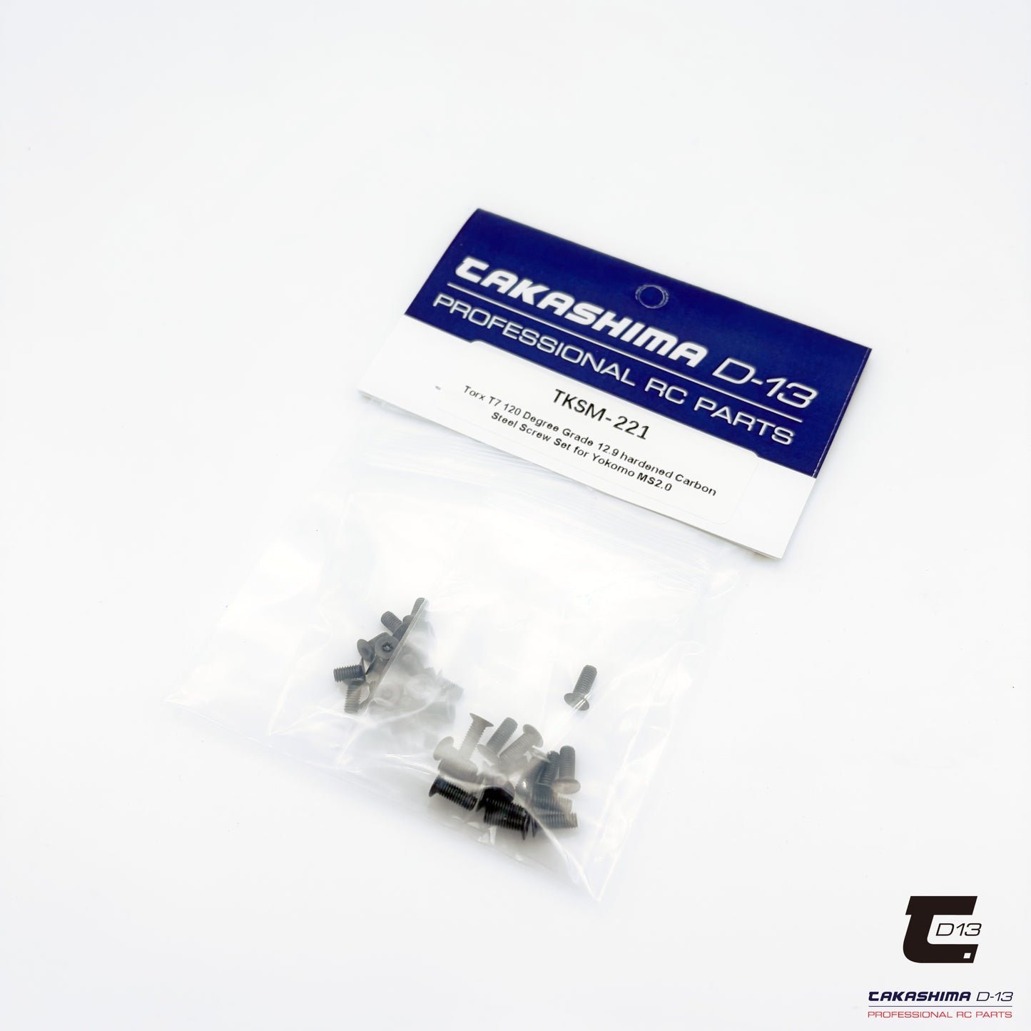 Takashima D-13 120-Degree Grade 12.9 hardened Carbon Steel Screw set for Yokomo MS2.0