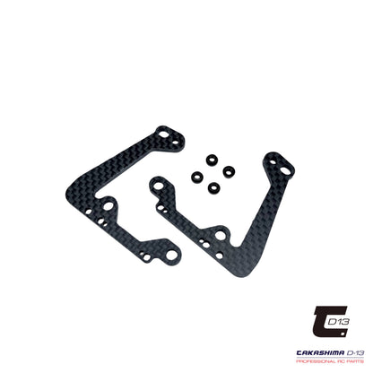 Takashima D-13 Carbon Serparate Upper Rear Body Mount for Schumacher Mi10 (2pcs) TKSM-258